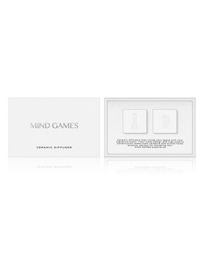 Mind Games Ceramic Diffuser Set White Chess King & Knight Decor & Free Sample